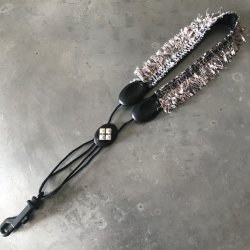 画像1: MORE SHINES/ストラップ/アルトサックス用/Fringe Pink Tweed