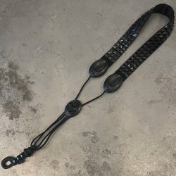 画像1: MORE SHINES/ストラップ/アルトサックス用/Studs Black Smooth