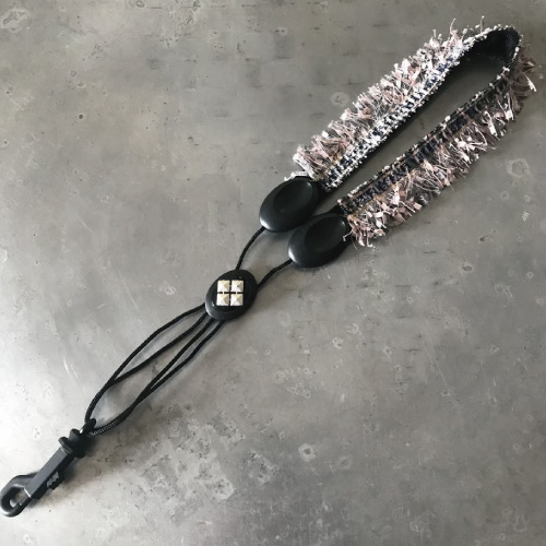 画像1: MORE SHINES/ストラップ/アルトサックス用/Fringe Pink Tweed